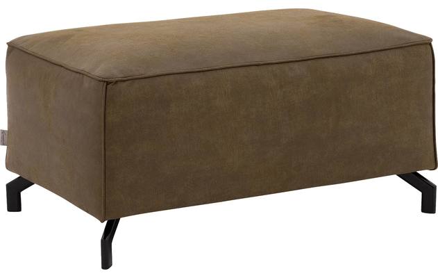 Goossens hocker calvin groen micro leer - 8190107-626-02