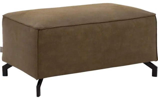 Goossens hocker calvin groen micro leer - 8190107-626-02