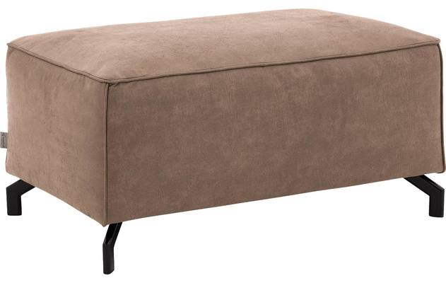 Goossens hocker calvin bruin micro leer - 8190107-627-02