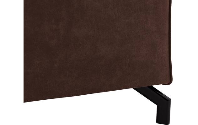Goossens hocker calvin bruin micro leer - 8190107-631-05