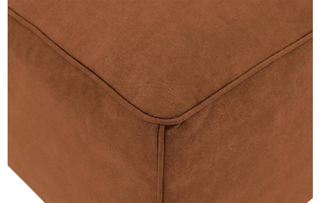 Goossens hocker calvin bruin micro leer - 8190107-633-03