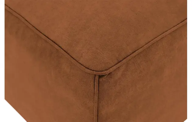 Goossens hocker calvin bruin micro leer - 8190107-633-03