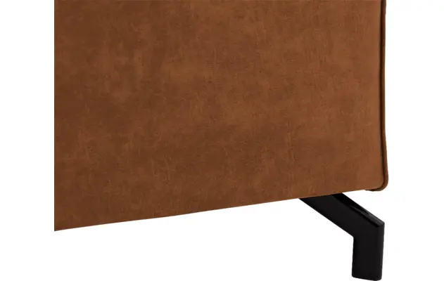 Goossens hocker calvin bruin micro leer - 8190107-633-05