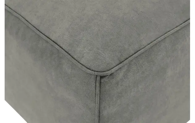 Goossens hocker calvin grijs micro leer - 8190107-636-03