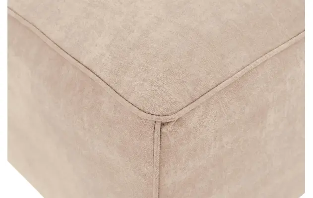 Goossens hocker calvin beige micro leer - 8190107-637-03