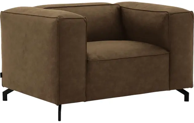 Goossens loveseat calvin groen micro leer - 8190113-626-02