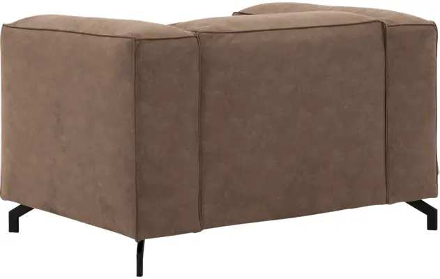Goossens loveseat calvin bruin micro leer - 8190113-627-04