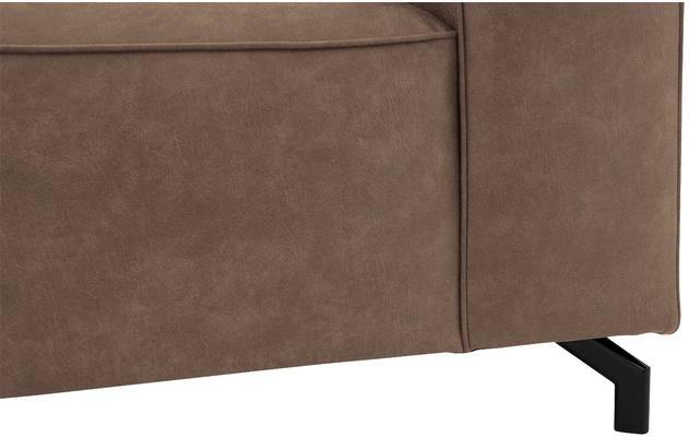 Goossens loveseat calvin bruin micro leer - 8190113-627-05