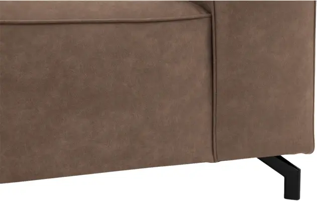 Goossens loveseat calvin bruin micro leer - 8190113-627-05