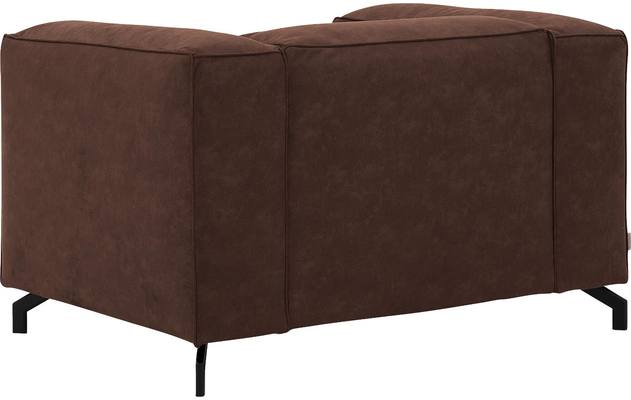 Goossens loveseat calvin bruin micro leer - 8190113-631-04