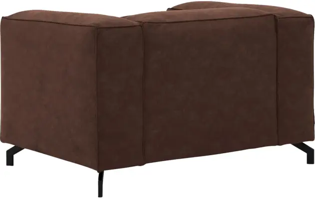 Goossens loveseat calvin bruin micro leer - 8190113-631-04