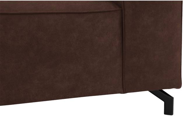 Goossens loveseat calvin bruin micro leer - 8190113-631-05