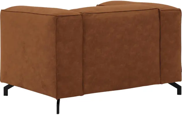 Goossens loveseat calvin bruin micro leer - 8190113-633-04