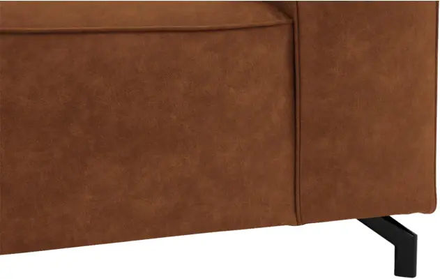 Goossens loveseat calvin bruin micro leer - 8190113-633-05