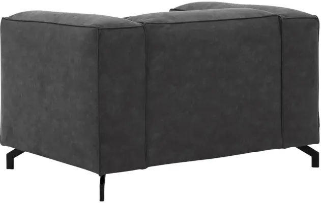 Goossens loveseat calvin grijs micro leer - 8190113-634-04