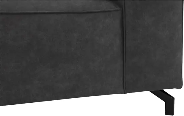 Goossens loveseat calvin grijs micro leer - 8190113-634-05