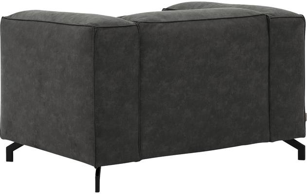 Goossens loveseat calvin grijs micro leer - 8190113-635-04