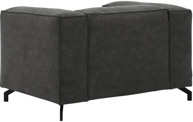 Goossens loveseat calvin grijs micro leer - 8190113-635-04