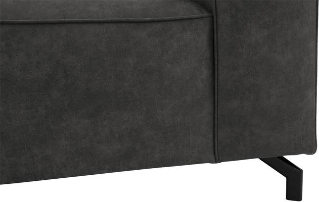 Goossens loveseat calvin grijs micro leer - 8190113-635-05