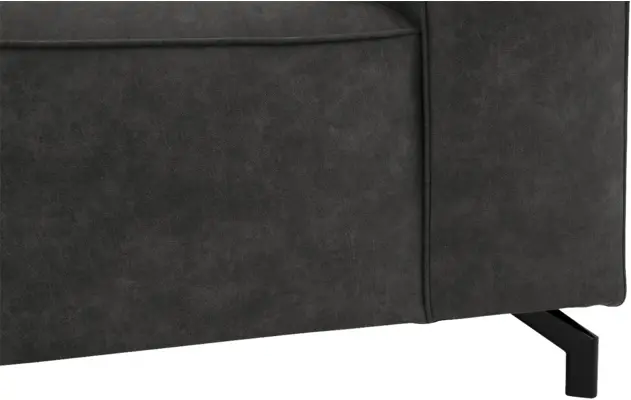 Goossens loveseat calvin grijs micro leer - 8190113-635-05