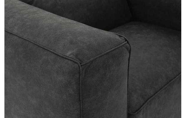 Goossens loveseat calvin grijs micro leer - 8190113-635-06