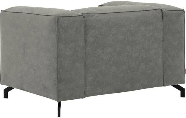 Goossens loveseat calvin grijs micro leer - 8190113-636-04