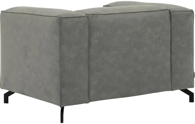 Goossens loveseat calvin grijs micro leer - 8190113-636-04