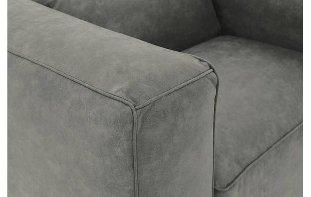 Goossens loveseat calvin grijs micro leer - 8190113-636-06