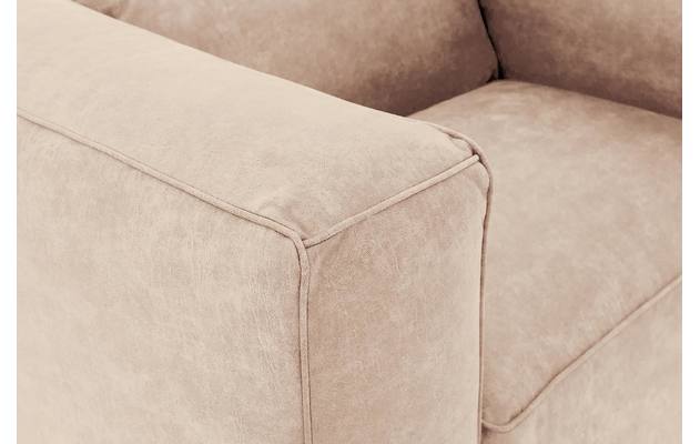 Goossens loveseat calvin beige micro leer - 8190113-637-06
