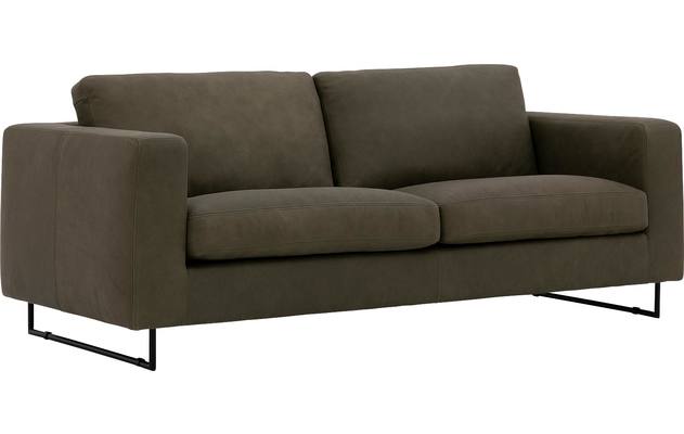 Goossens excellent zitbank jovani groen leer - 8190119-02