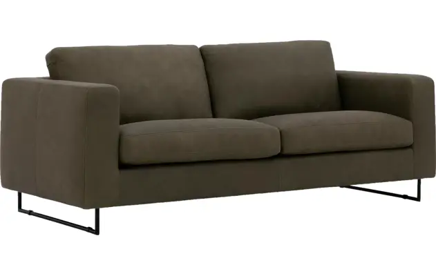 Goossens excellent zitbank jovani groen leer - 8190119-02