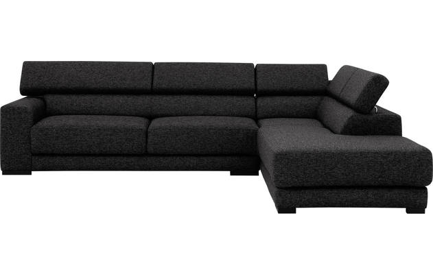 Goossens hoekbank nora grijs stof - 8190123-204-02
