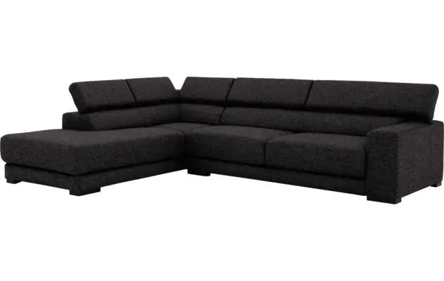 Goossens hoekbank nora grijs stof - 8190123-204-03-gespiegeld
