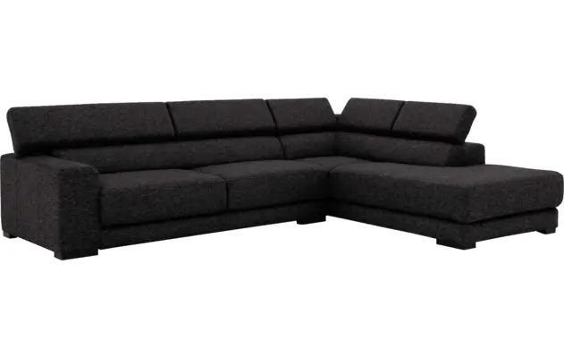 Goossens hoekbank nora grijs stof - 8190123-204-03