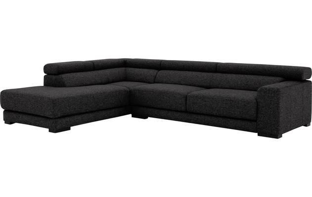 Goossens hoekbank nora grijs stof - 8190123-204-04-gespiegeld