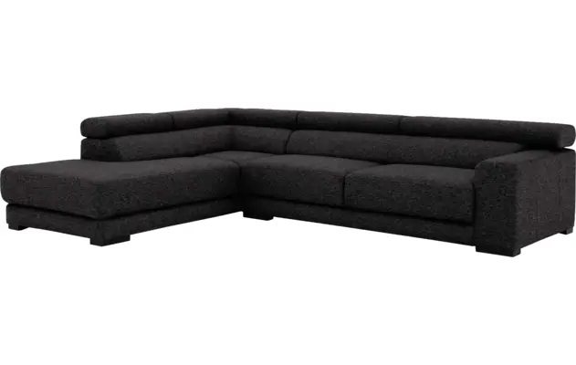 Goossens hoekbank nora grijs stof - 8190123-204-04-gespiegeld