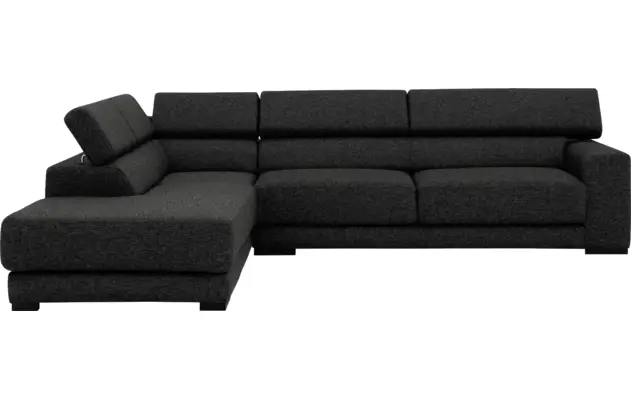 Goossens hoekbank nora grijs stof - 8190123-205-02-gespiegeld