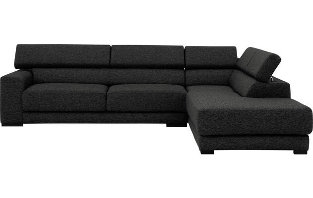 Goossens hoekbank nora grijs stof - 8190123-205-02
