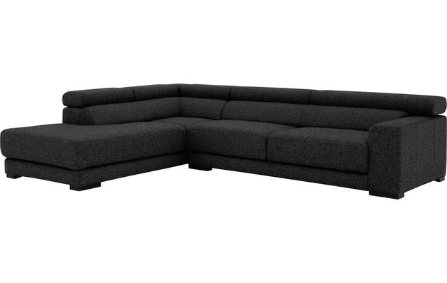 Goossens hoekbank nora grijs stof - 8190123-205-04-gespiegeld