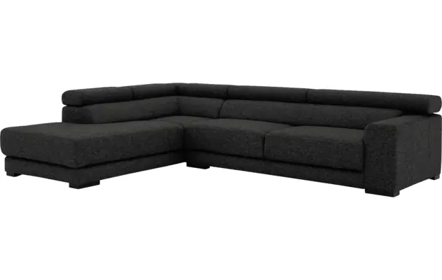 Goossens hoekbank nora grijs stof - 8190123-205-04-gespiegeld