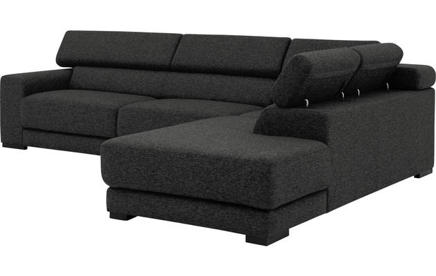 Goossens hoekbank nora grijs stof - 8190123-205-08