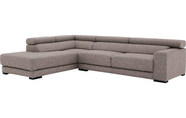 Goossens hoekbank nora grijs stof - 8190123-208-04-gespiegeld