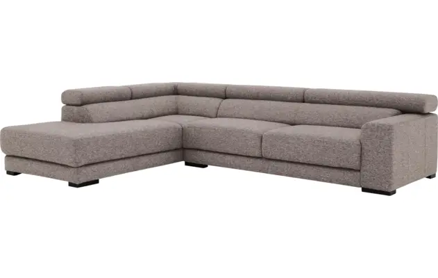 Goossens hoekbank nora grijs stof - 8190123-208-04-gespiegeld
