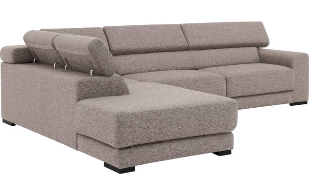 Goossens hoekbank nora grijs stof - 8190123-208-08-gespiegeld