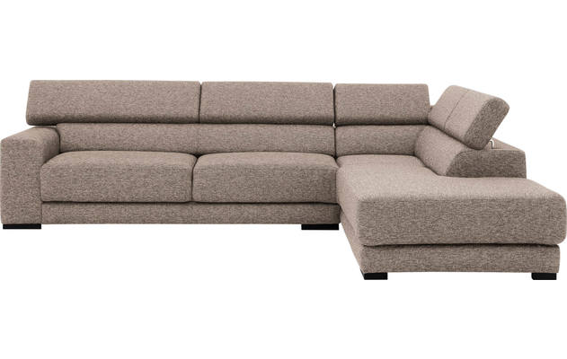 Goossens hoekbank nora beige stof - 8190123-209-02