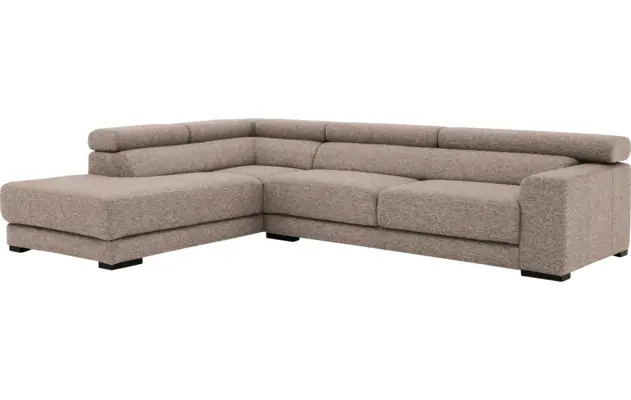Goossens hoekbank nora beige stof - 8190123-209-04-gespiegeld