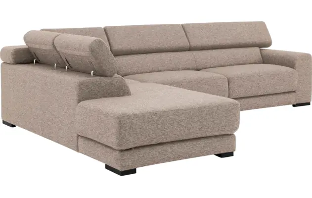 Goossens hoekbank nora beige stof - 8190123-209-08-gespiegeld