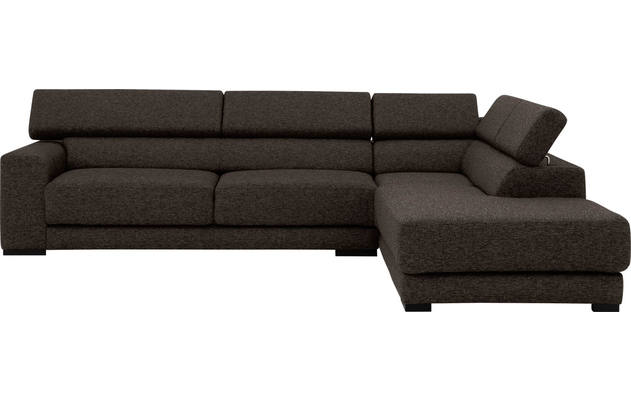 Goossens hoekbank nora bruin stof - 8190123-213-02