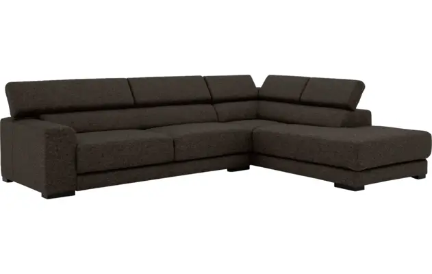 Goossens hoekbank nora bruin stof - 8190123-213-03