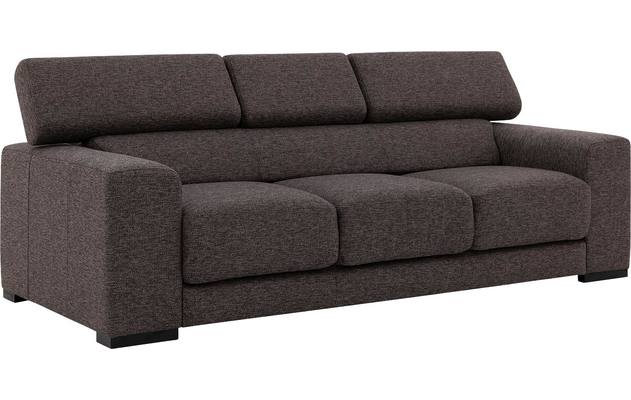 Goossens zitbank nora bruin stof - 8190126-03